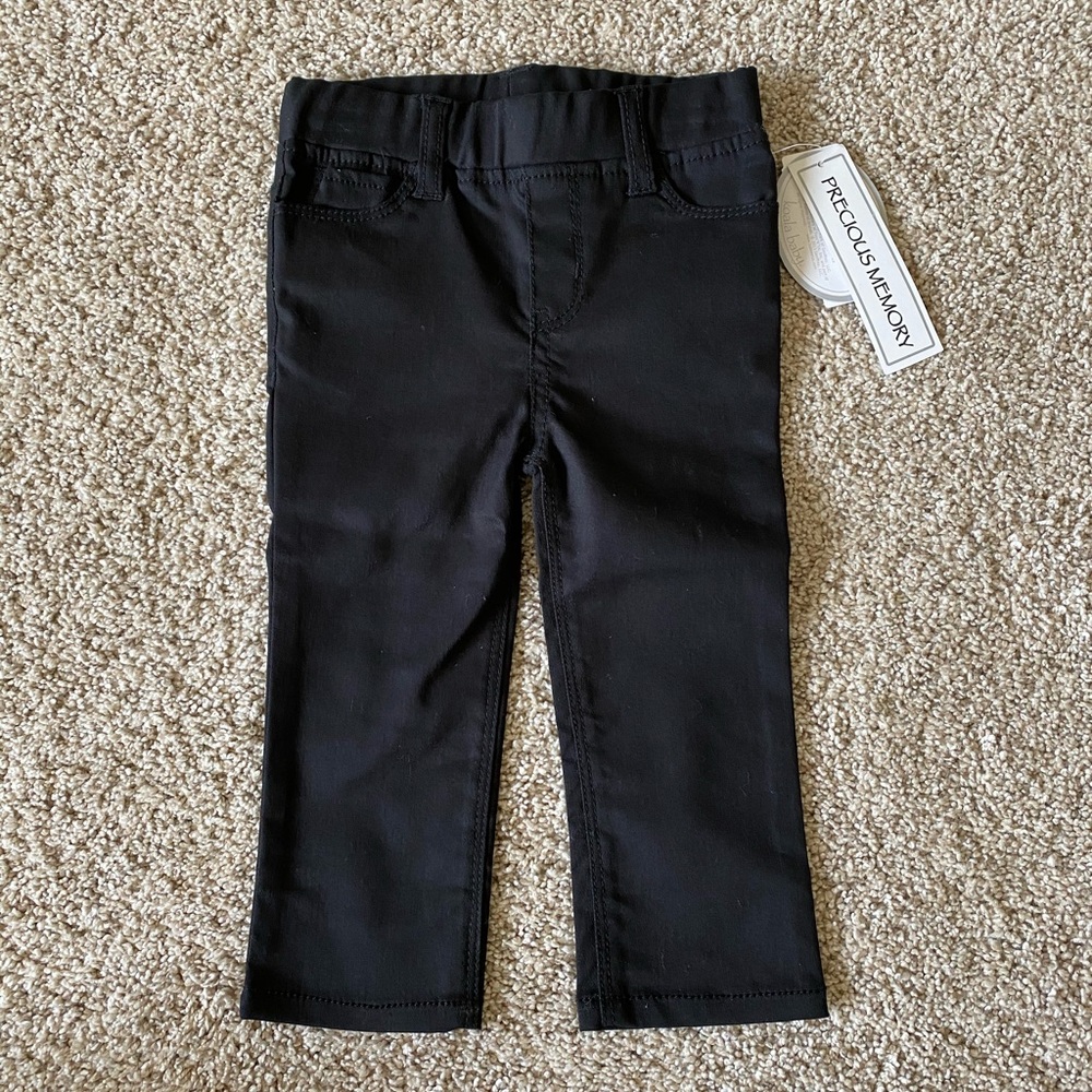 NWT koala baby girls black pants 12 months